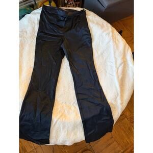 Aritiza TEN Babaton Navy Satin Flair Leg Womens Pants,  Size 12, BNWT